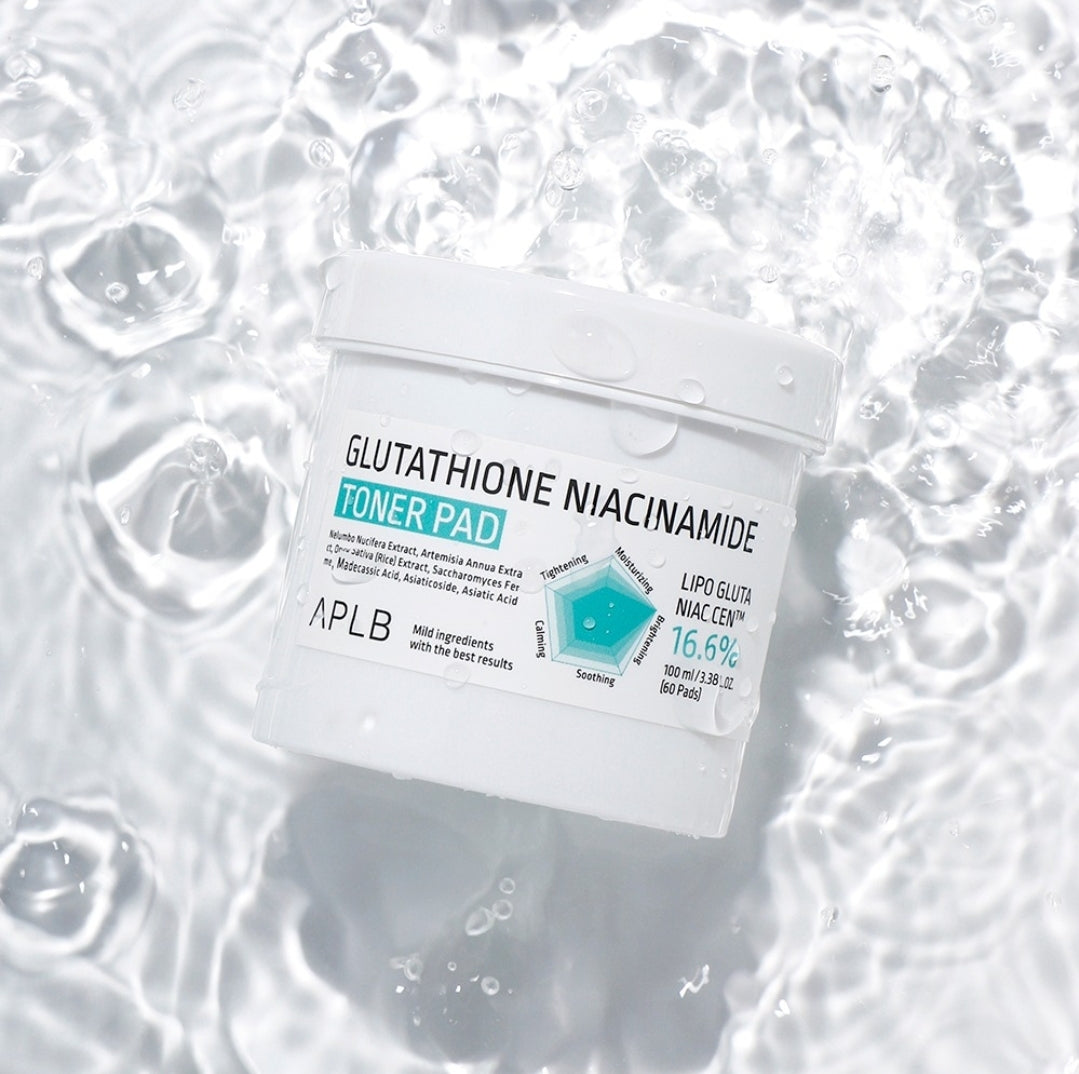 APLB toner Glutathione and niacinamide pads