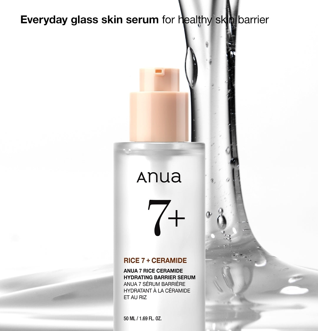 Anua 7 rice ceramide hydrating serum.
